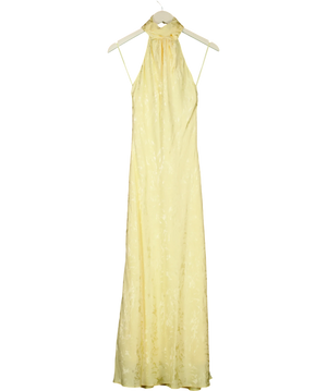Nobodys Child Yellow Halter Midi Dress UK 6