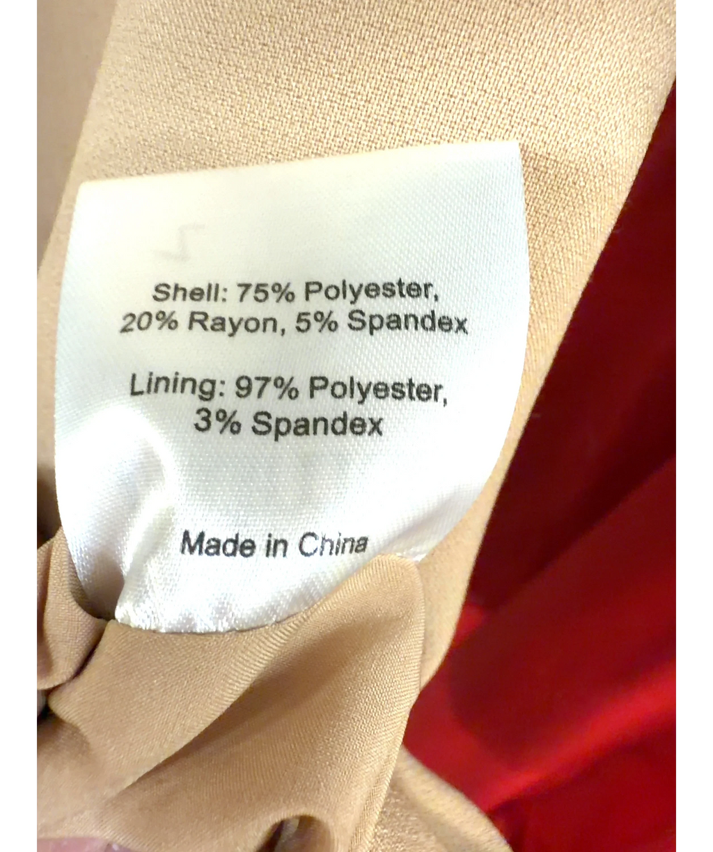 ODD MUSE Beige The Ultimate Muse Pearl Trim Mini Dress, size UK XS — label