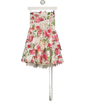 Elliatt Multicoloured ROSELLE STRAPLESS MINI DRESS, size UK XS — front