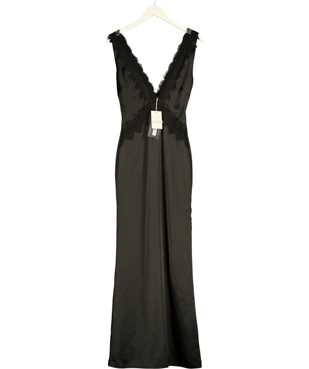 PHAIR Black The Saorlaith Dress, size UK XS — front