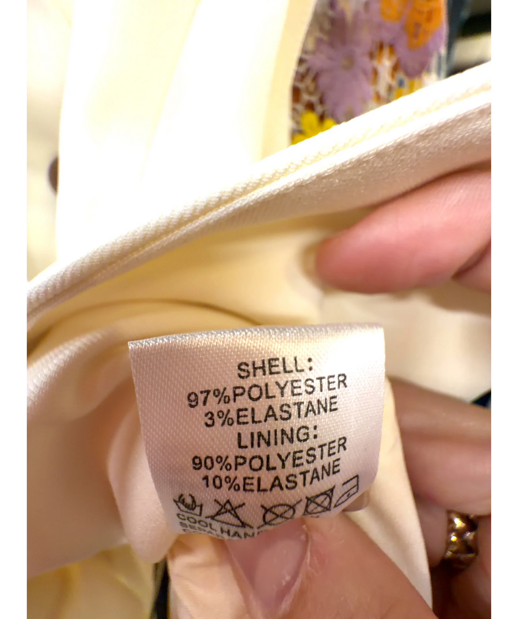 RARE LONDON Cream Cream 2 In 1 Waistcoat Jumpsuit, size UK 8 — label