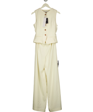 Rare London Cream 2 In 1 Waistcoat Jumpsuit UK 8