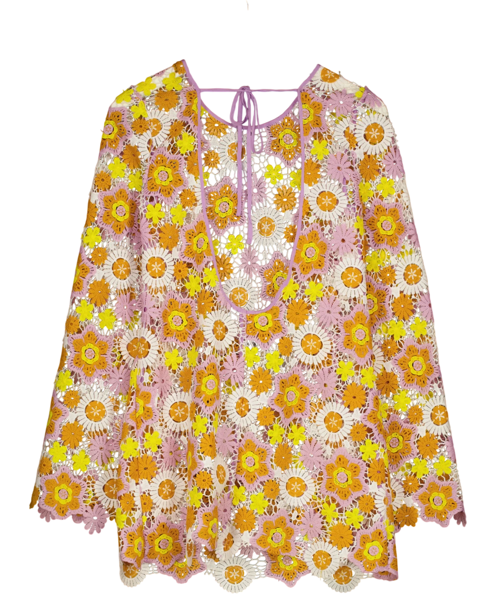 Majorelle Multicoloured Marleigh Tunic Dress, size UK S — back
