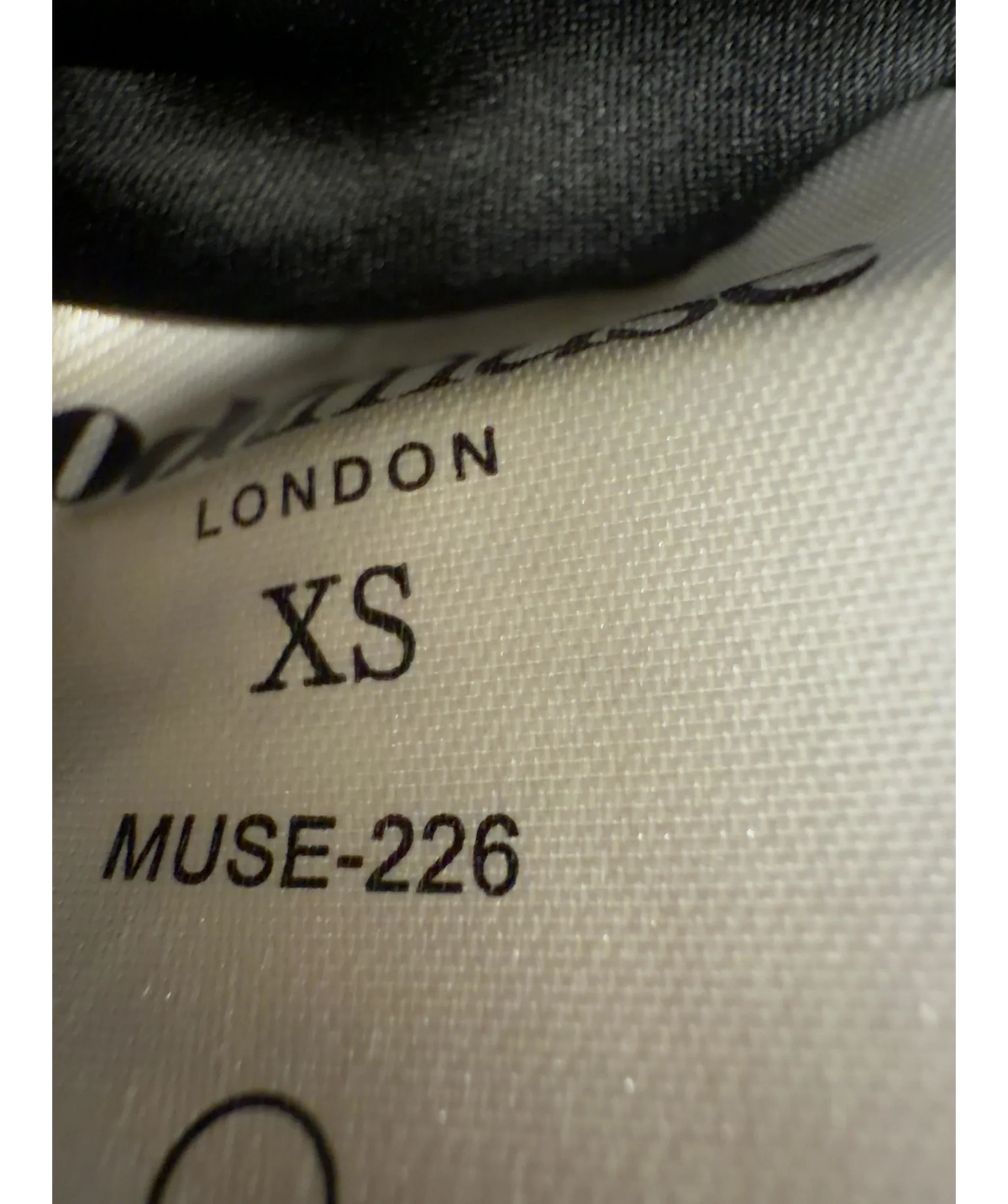 ODD MUSE Black The Ultimate Muse Crystal Maxi Dress, size UK XS — care label
