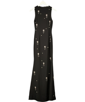 ODD MUSE The Ultimate Muse Crystal Maxi Dress Black UK XS