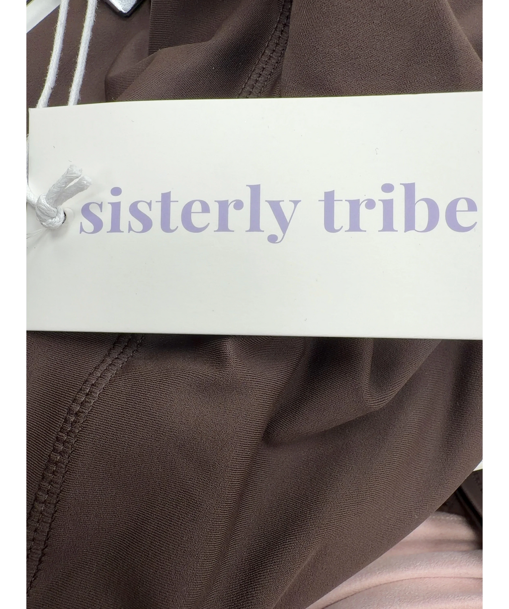 SISTERLY TRIBE Brown Softsculpt Leggings - Full, size UK S — detail