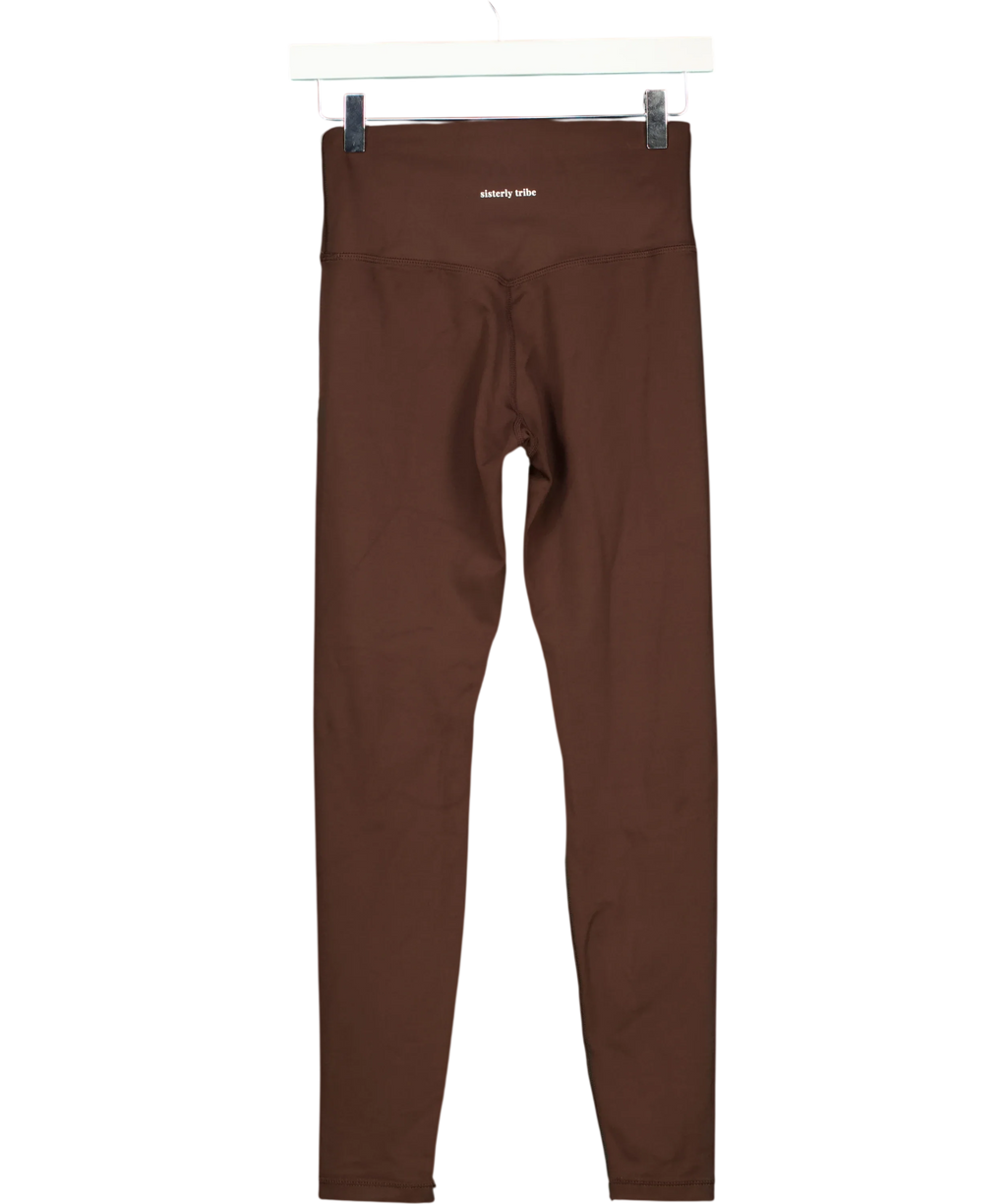 SISTERLY TRIBE Brown Softsculpt Leggings - Full, size UK S — back