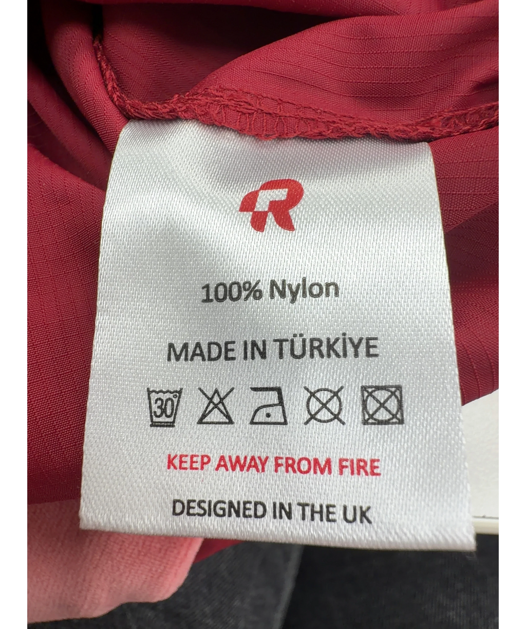 red run navy Cropped Hooded Windbreaker, size UK XS — label