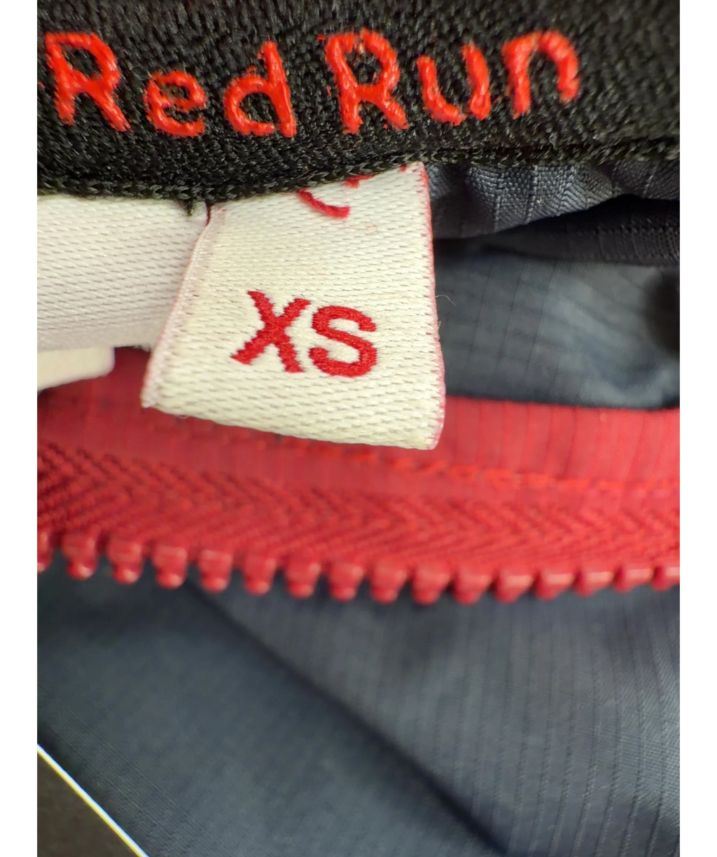 red run navy Cropped Hooded Windbreaker, size UK XS — care label