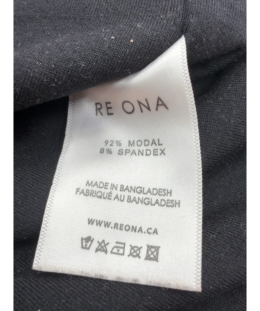 Re Ona Black Colour, size UK XS — label