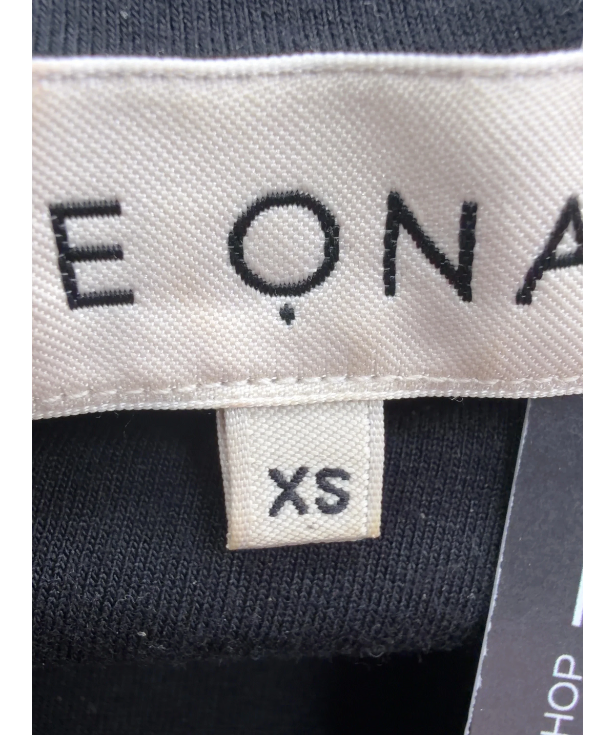Re Ona Black Colour, size UK XS — care label