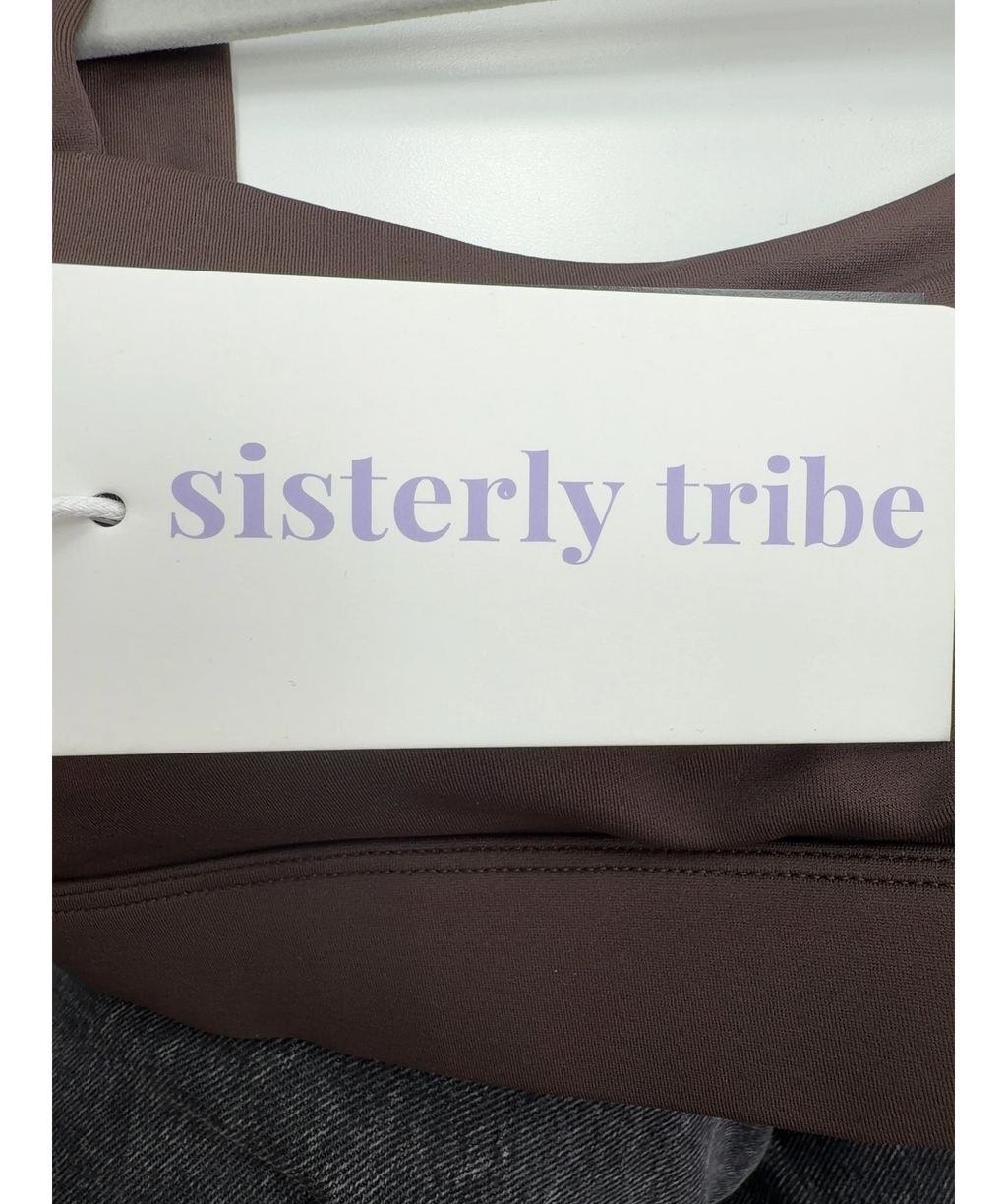 SISTERLY TRIBE Brown Softsculpt Sweetheart Bra, size UK S — detail