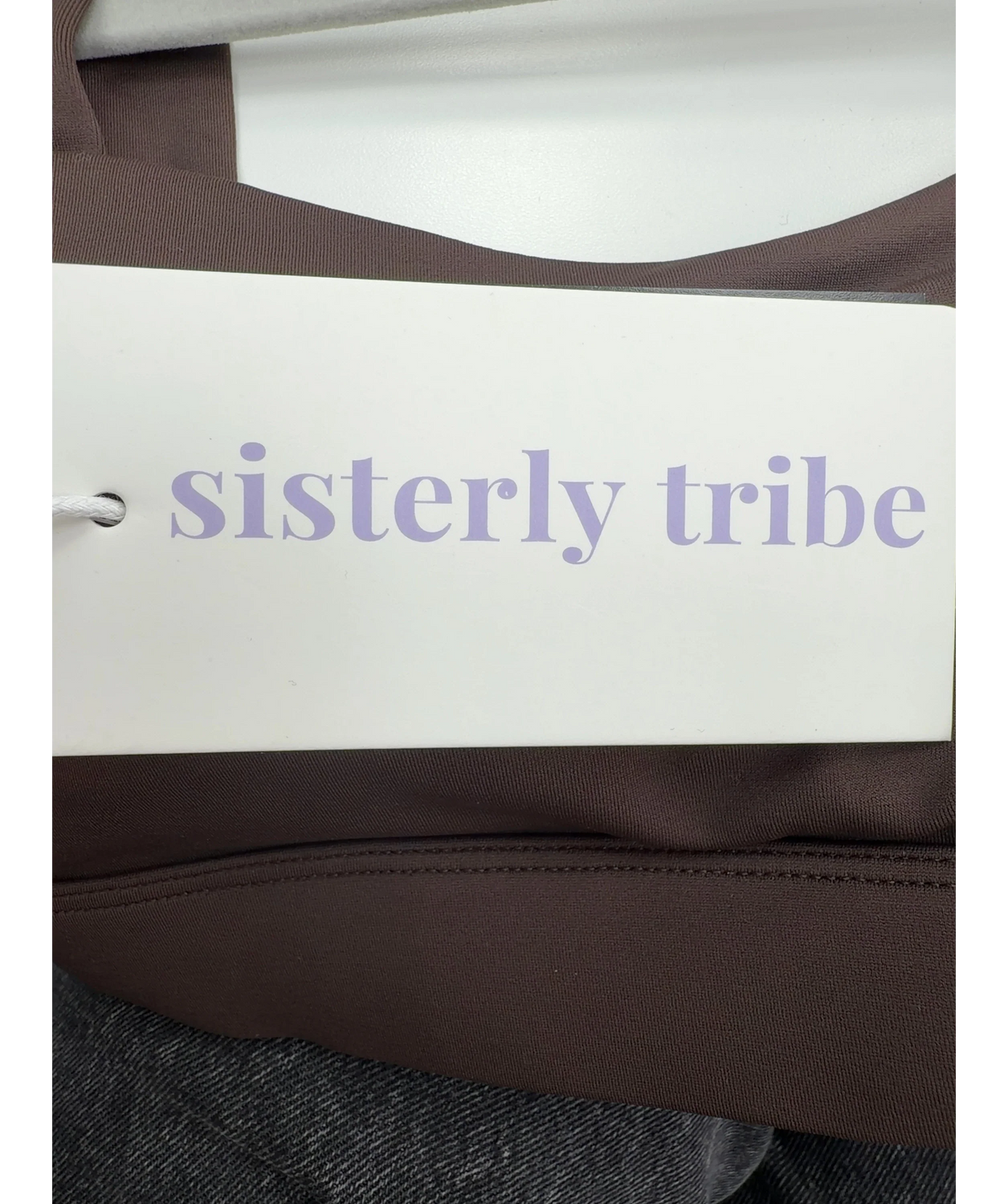 SISTERLY TRIBE Brown Softsculpt Sweetheart Bra, size UK S — detail