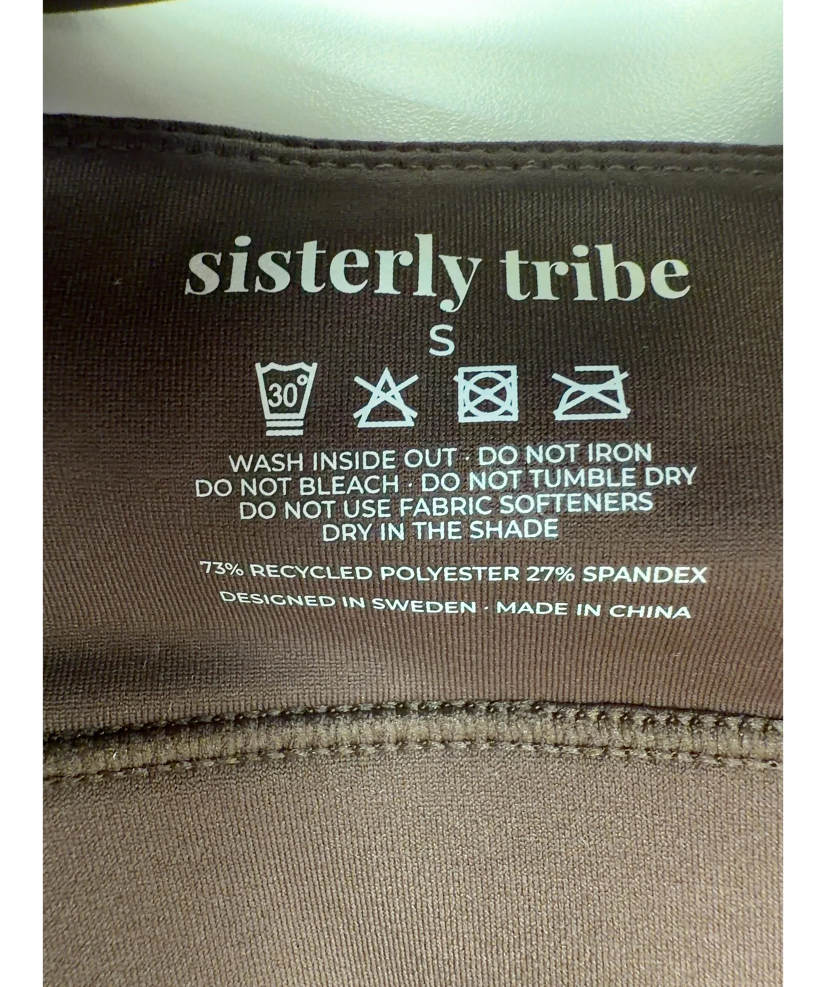 SISTERLY TRIBE Brown Softsculpt Sweetheart Bra, size UK S — label