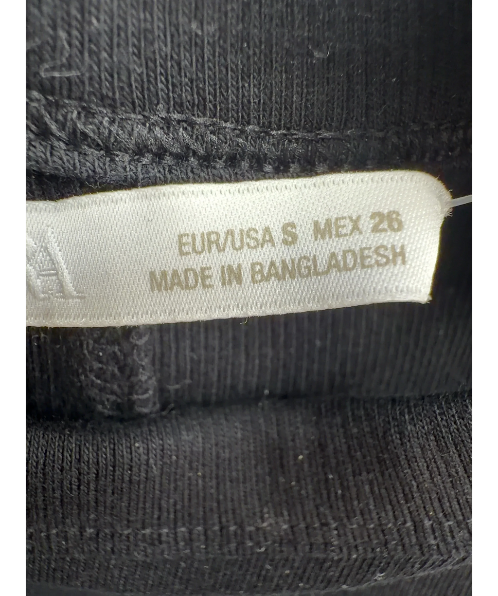ZARA Black Colour, size UK S — care label