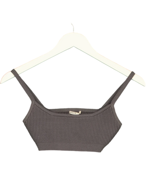 House of CB Mischa Dark Grey Ribbed Bralette UK S