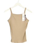 Uniqlo Beige Square Neck Camisole Bra Top, size UK S — front
