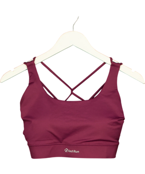 Red Run Active Strappy Workout Bra UK S