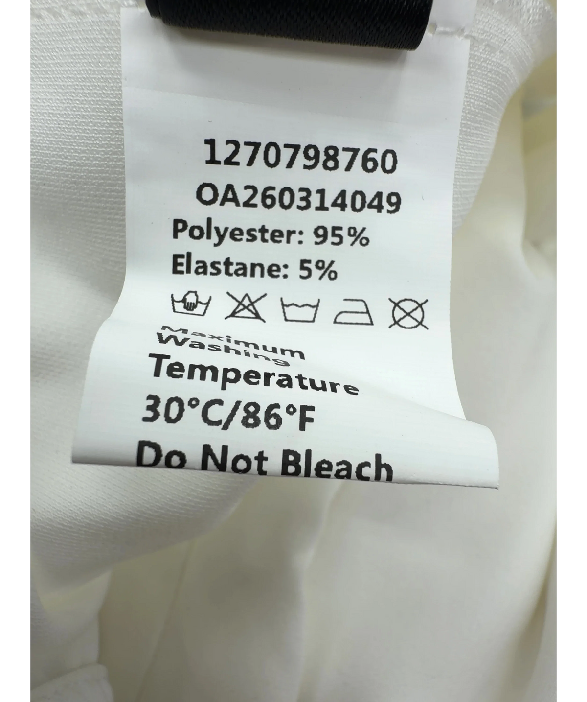 Commense White Draped Sleeveless Top & Belted Shorts Set, size UK XS — label