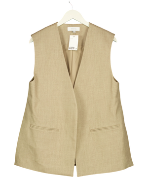 H&M Edition Beige Side-slit Suit Waistcoat UK S