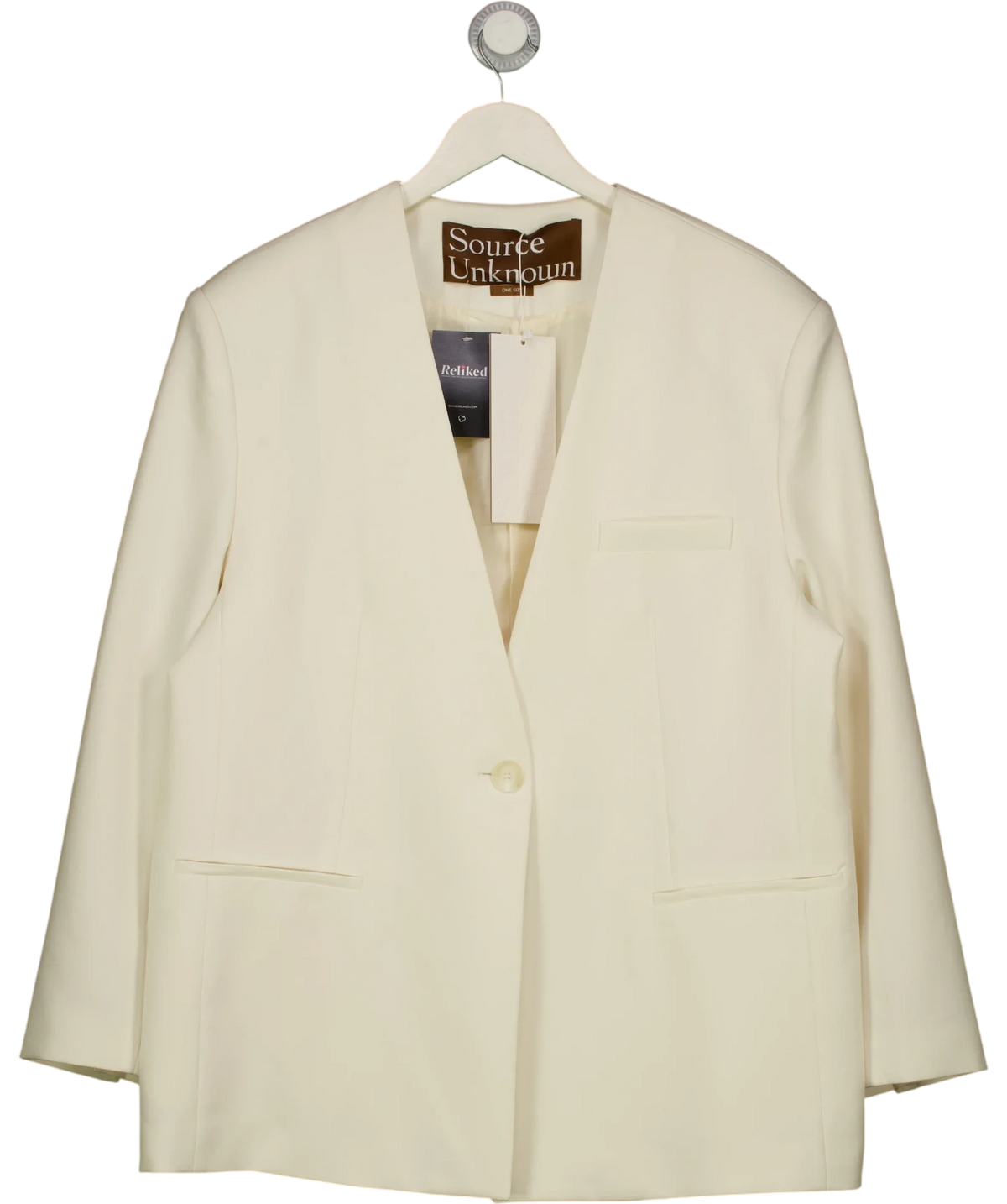Source Unknown Cream Colour — fabric detail