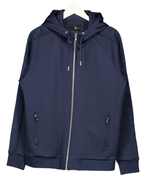 RAITH Blue Embossed Hoodie UK XL