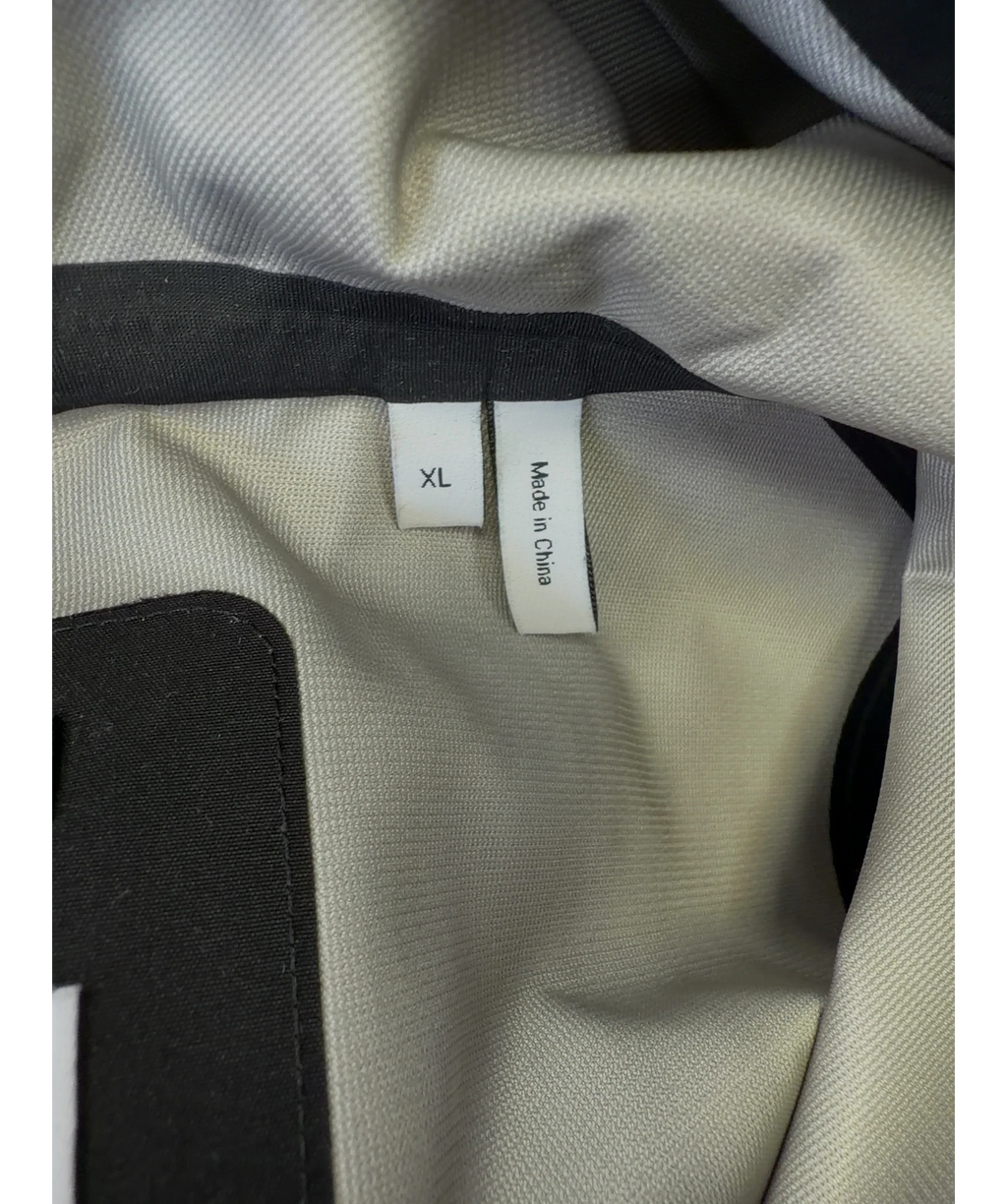 Theory Black Backed Tech Hooded Jacket, size UK XL — care label