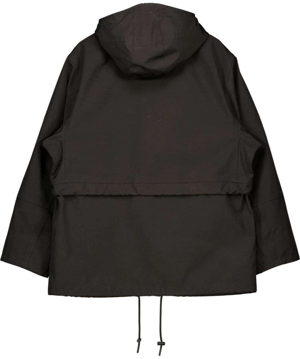 Theory Black Backed Tech Hooded Jacket, size UK XL — back