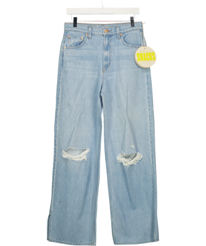 Mother The Fun Dip Puddle Slice Jeans Blue W25