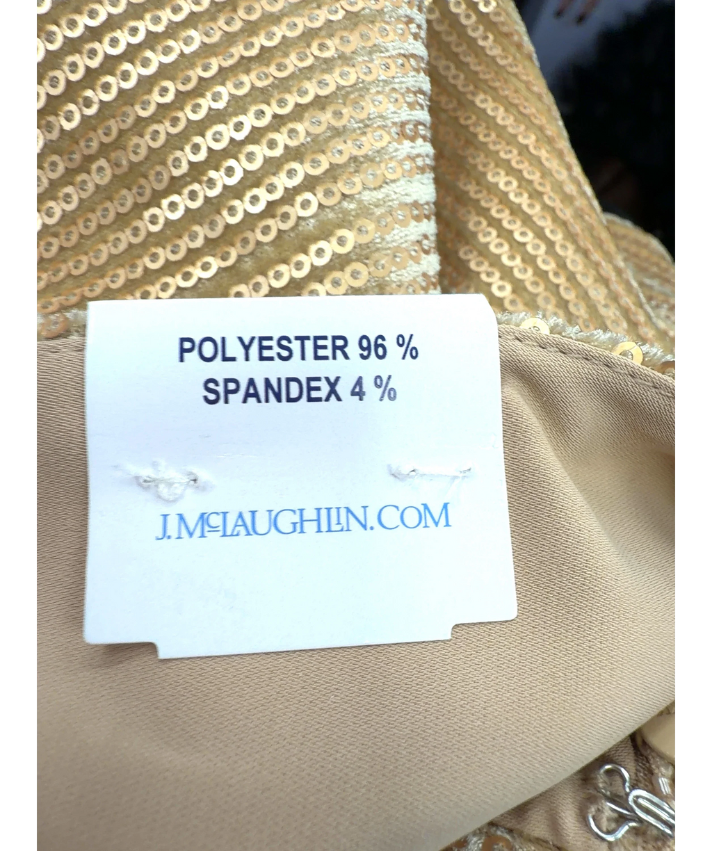 J.McLaughlin gold Carter Pants, size UK 4 — label