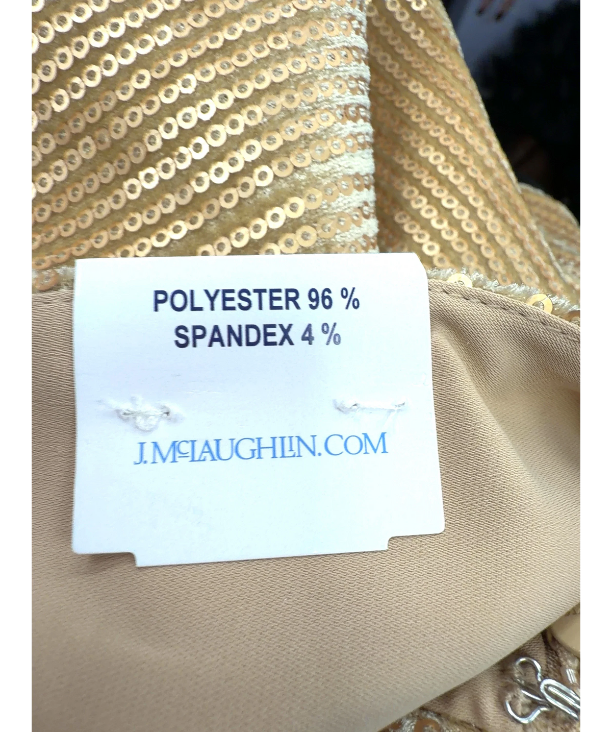 J.McLaughlin gold Carter Pants, size UK 4 — label