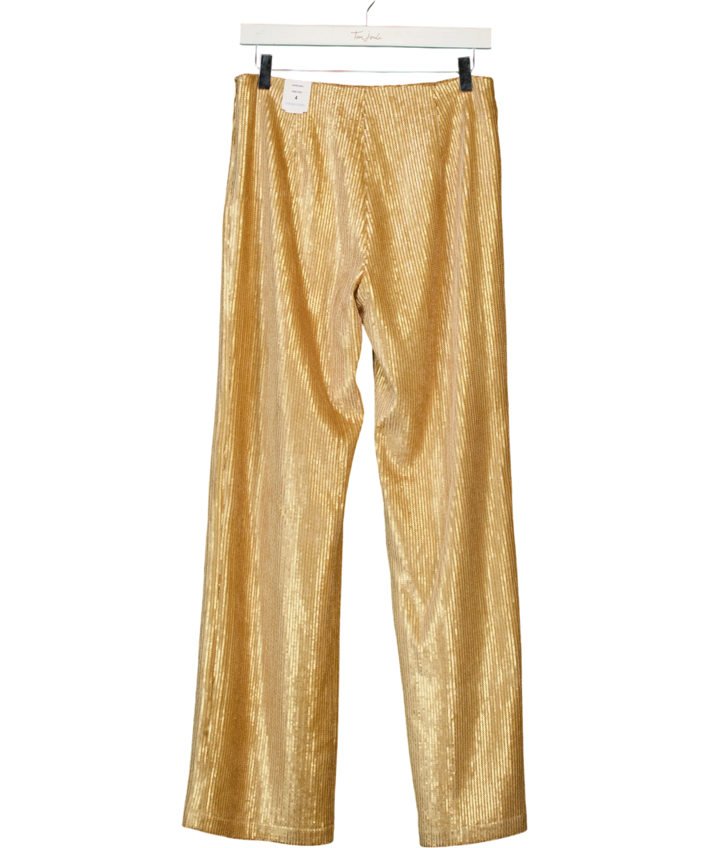 J.McLaughlin gold Carter Pants, size UK 4 — back