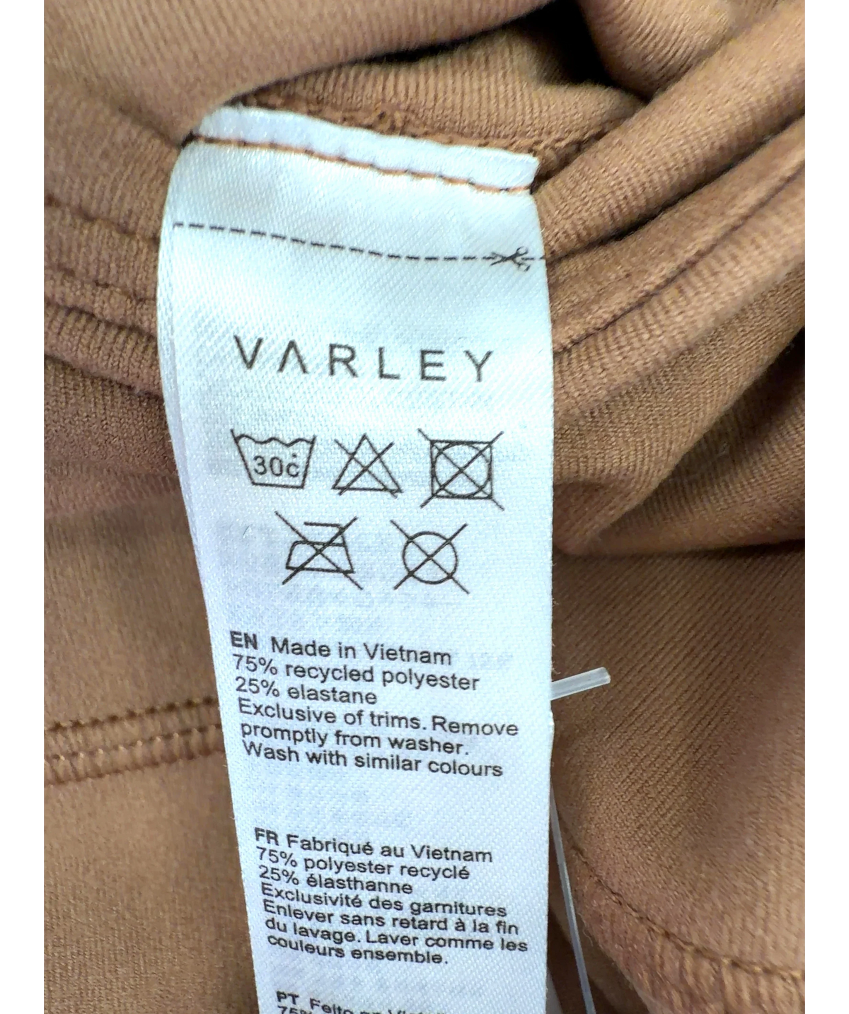 Varley Brown Colour, size UK XS — detail