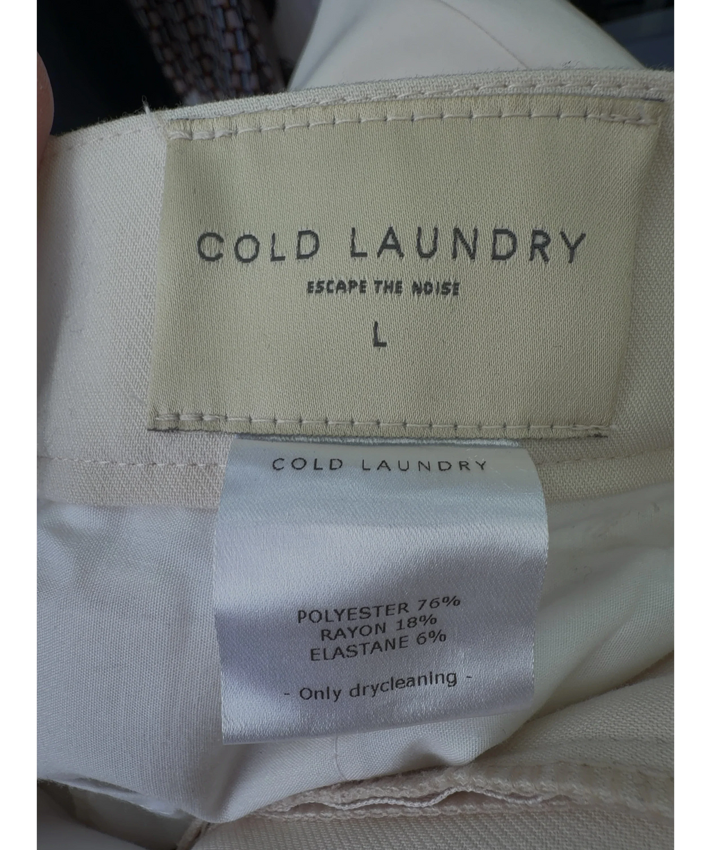 COLD LAUNDRY Cream Colour, size UK L — care label
