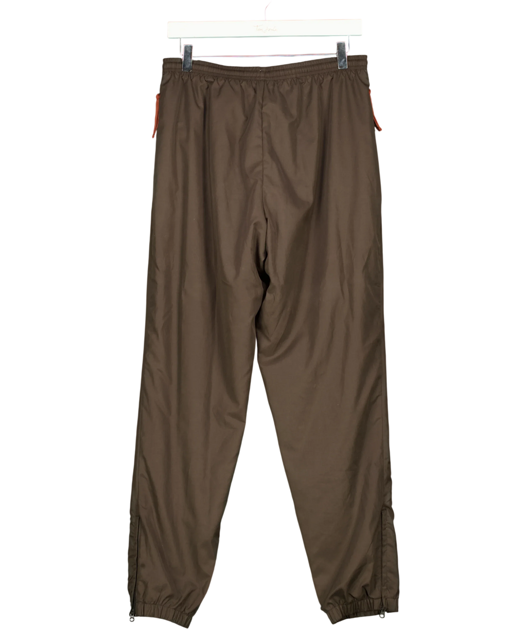 Nike Brown Woven track pants, size UK S — back