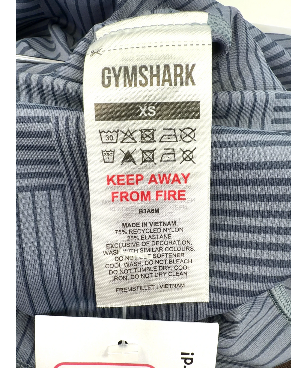 GYMSHARK Grey Elevate Leggings, size UK XS — detail
