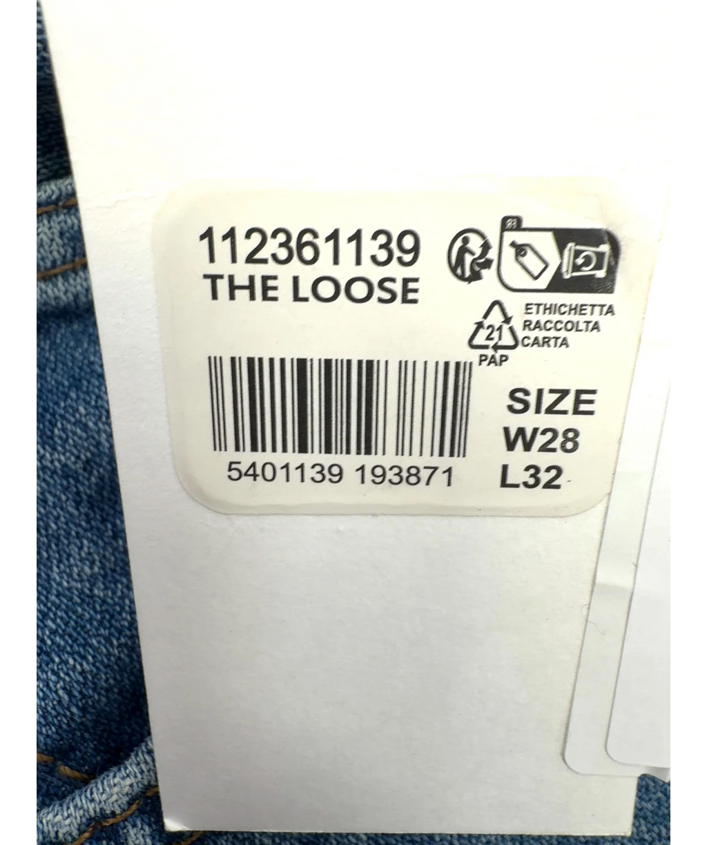 Wrangler Blue The Loose, size W28 — care label
