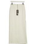 River Island Cream straight maxi skirt, size UK 8 — front