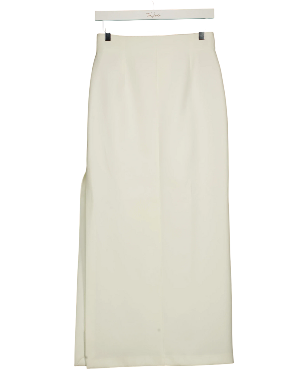 River Island Cream straight maxi skirt, size UK 8 — back