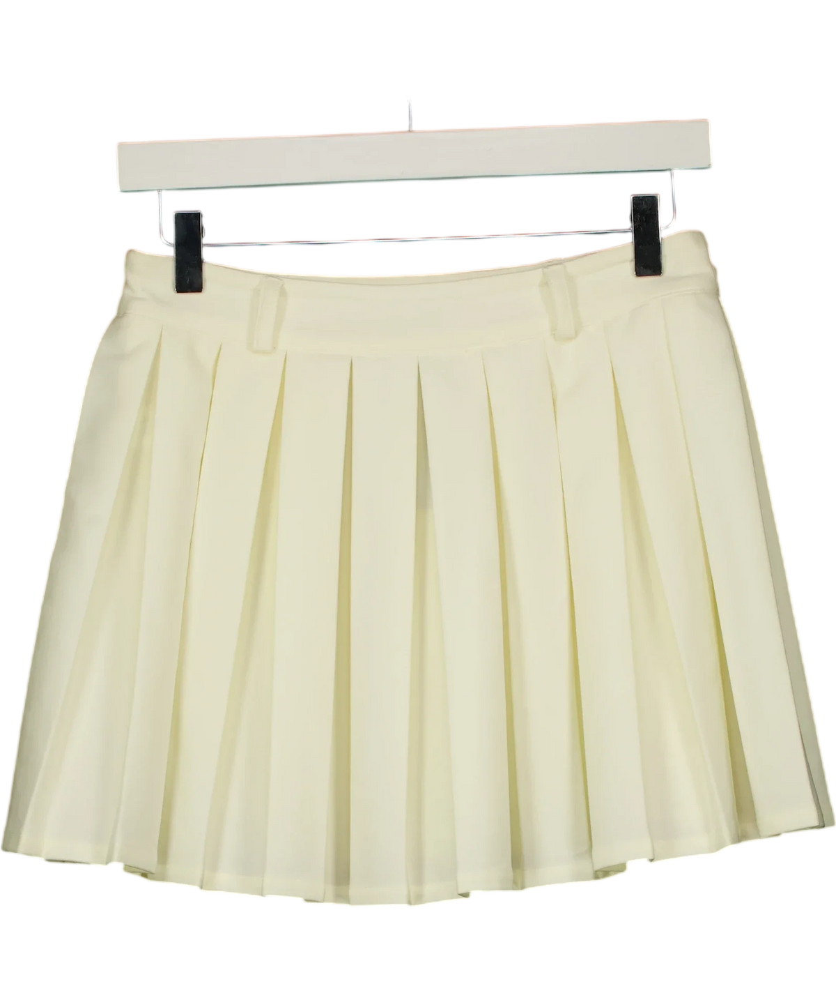 Meshki cream Mura Pleated Mini Skirt, size UK S — back