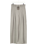 River Island Grey grey herringbone wide leg trousers, size UK 10 — front