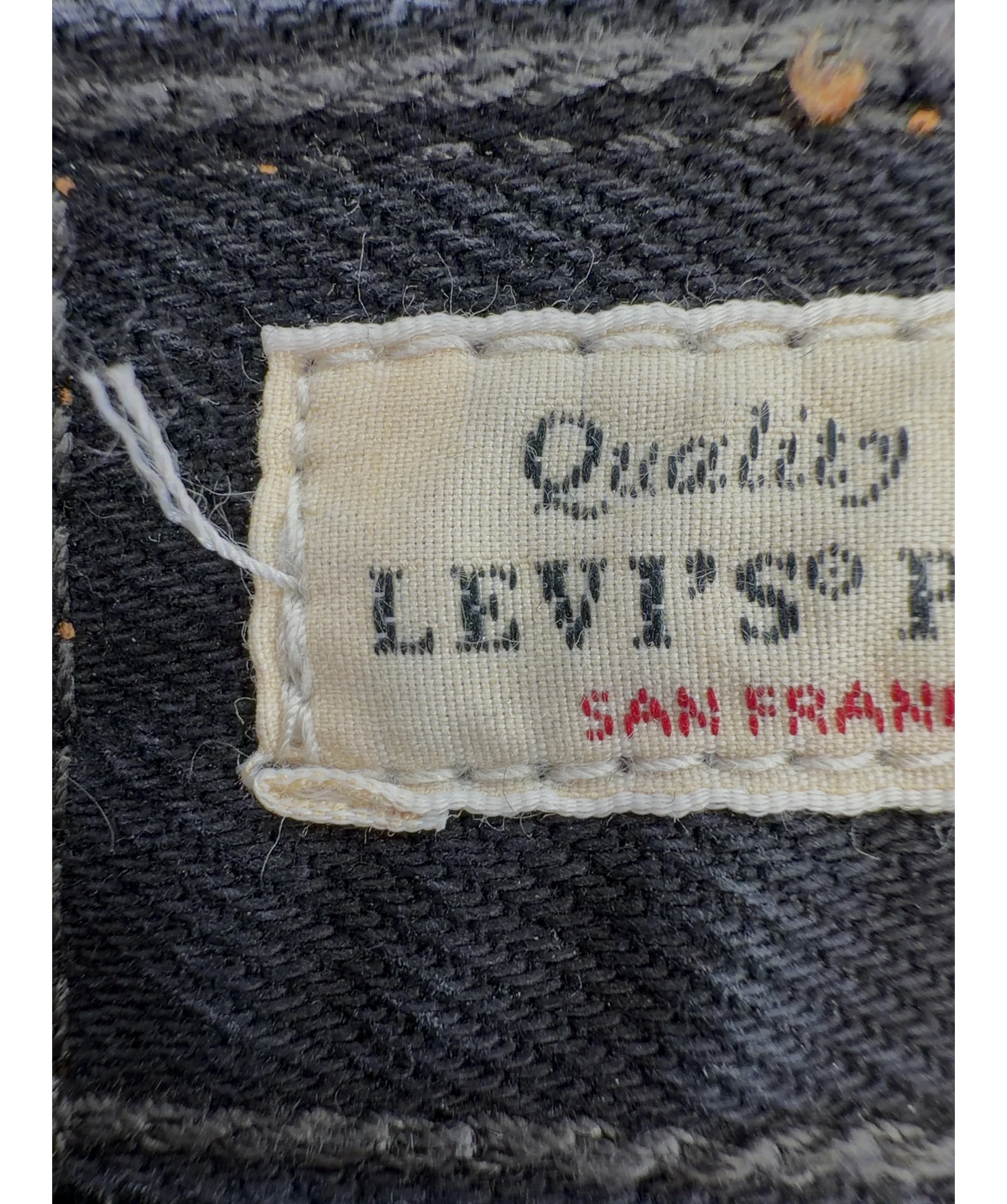 levis Black RIBCAGE WIDE LEG, size W28 — detail
