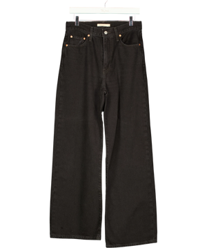 Levis Ribcage Wide Leg Jeans Black W28
