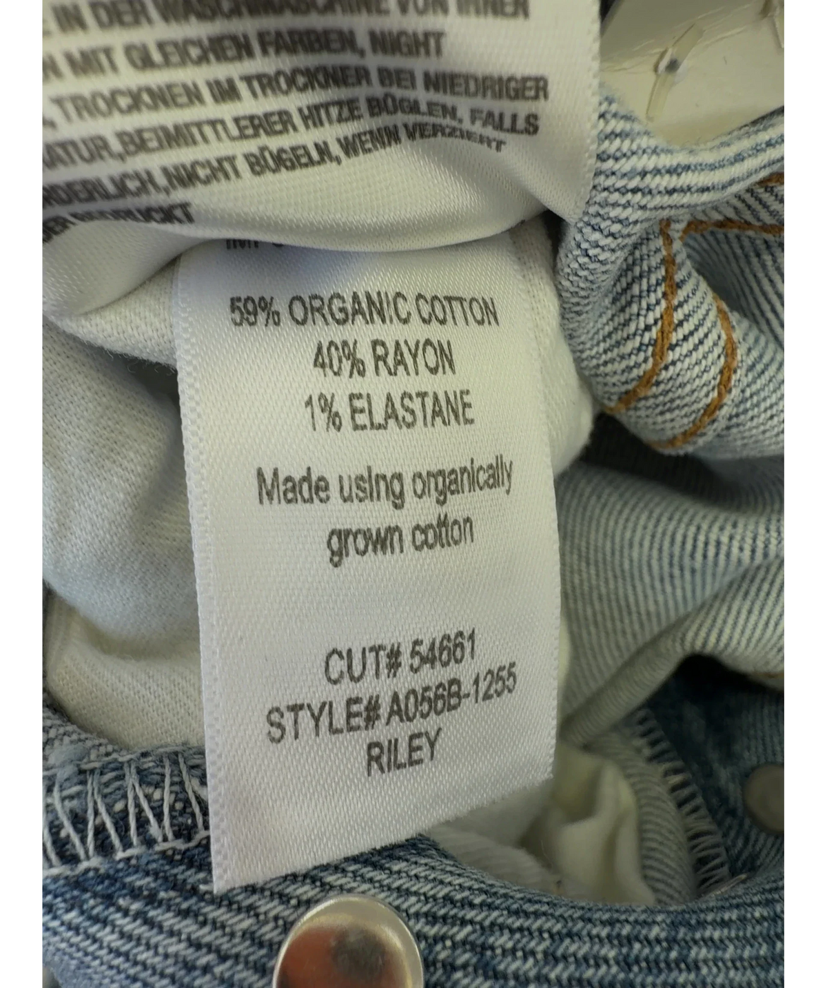 AGOLDE Blue Riley High Rise Straight Crop, size W31 — additional view