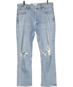 AGOLDE Blue Riley High Rise Straight Crop, size W31 — front