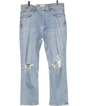 AGOLDE Riley High Rise Straight Crop Jeans Blue W31