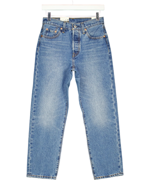 Levis 501 Crop Jeans Blue W25