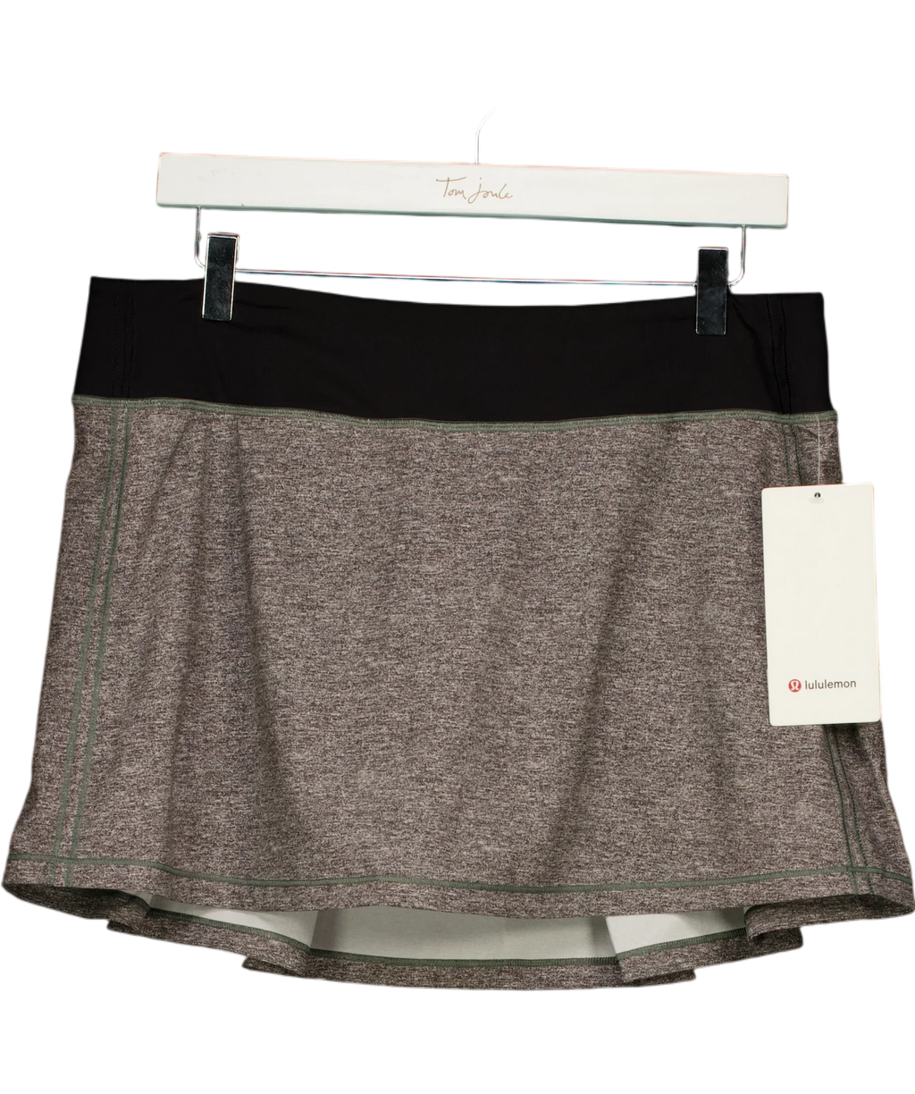 Lululemon Grey Pace Rival Skirt *Tall, size UK 10 — front