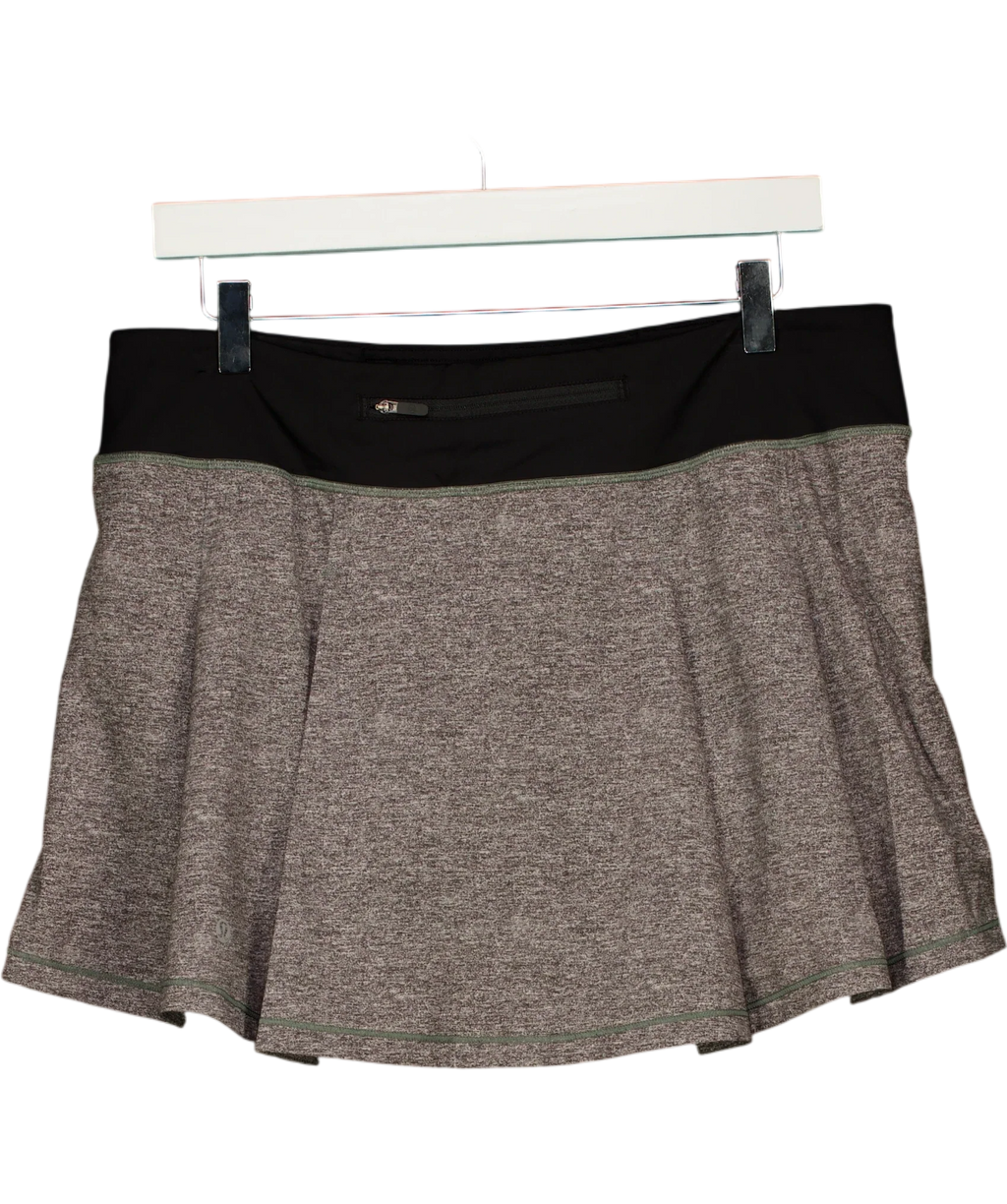 Lululemon Grey Pace Rival Skirt *Tall, size UK 10 — back