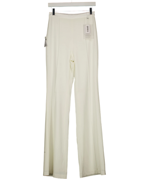 Nadine Merabi Charlotte Flare Trousers Ivory White UK 8